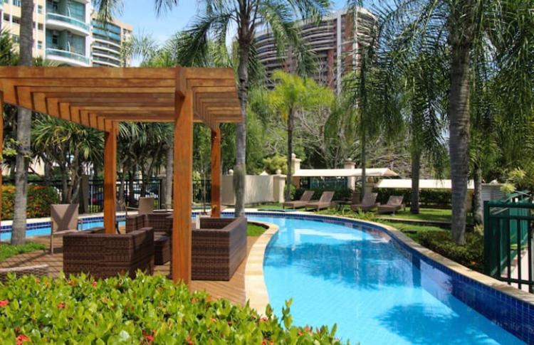 Flat Com Vista Panoramica -15- Na Barra Da Tijuca - Estacionamento Gratuito - Frigobar - Ar Condicionado - Piscina - Academia - Balsa Para Praia Gratis - Varanda - Vista Parcial Mar E Lagoa 리오데자네이루 외부 사진