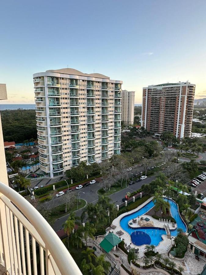 Flat Com Vista Panoramica -15- Na Barra Da Tijuca - Estacionamento Gratuito - Frigobar - Ar Condicionado - Piscina - Academia - Balsa Para Praia Gratis - Varanda - Vista Parcial Mar E Lagoa 리오데자네이루 외부 사진