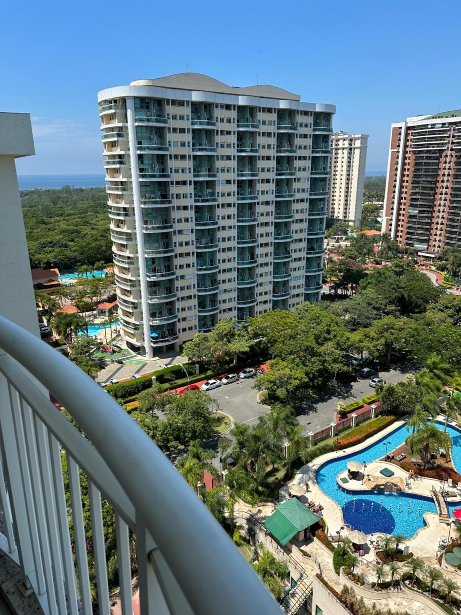 Flat Com Vista Panoramica -15- Na Barra Da Tijuca - Estacionamento Gratuito - Frigobar - Ar Condicionado - Piscina - Academia - Balsa Para Praia Gratis - Varanda - Vista Parcial Mar E Lagoa 리오데자네이루 외부 사진