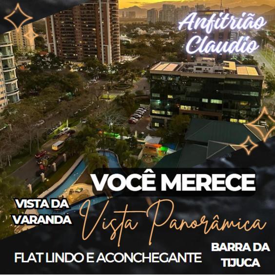 Flat Com Vista Panoramica -15- Na Barra Da Tijuca - Estacionamento Gratuito - Frigobar - Ar Condicionado - Piscina - Academia - Balsa Para Praia Gratis - Varanda - Vista Parcial Mar E Lagoa 리오데자네이루 외부 사진