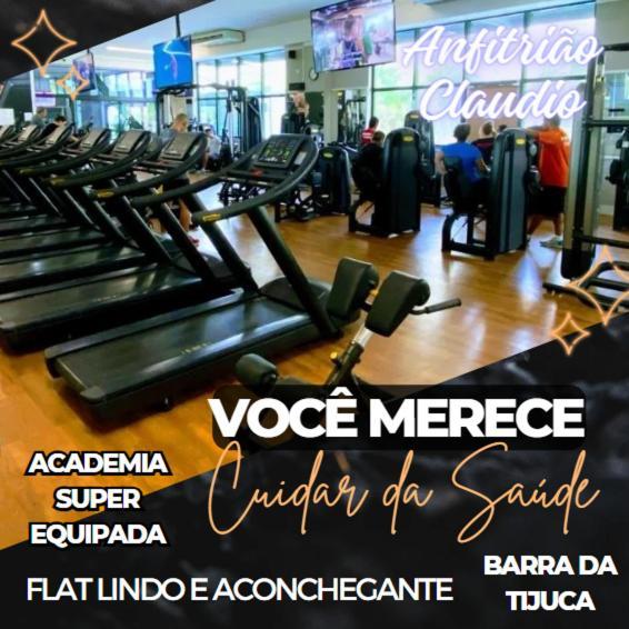 Flat Com Vista Panoramica -15- Na Barra Da Tijuca - Estacionamento Gratuito - Frigobar - Ar Condicionado - Piscina - Academia - Balsa Para Praia Gratis - Varanda - Vista Parcial Mar E Lagoa 리오데자네이루 외부 사진